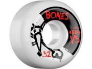 BONES STF SIDECUT V5 SERIES 52mm WHITE Skateboard Wheels Set