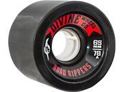DIVINE ROAD RIPPERS 2015 65mm 78a BLACK OPAQUE set of 4 wheels
