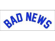 Grizzly Grip Bad News Decal Sticker Navy White 8inch