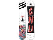 GNU 2017 Money Snowboard Limited Edition White Red 152