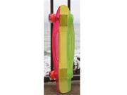 Sunset Penny Rasta Graphic Skateboard Complete LED 22 Yellow Red