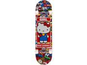 Girl Carroll Hello Kitty Skateboard Complete Red 7.8