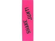 Shake Junt Logo Grip Tape Sheet Pink 9x33