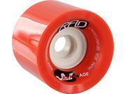 Rad Advantage Wheels Red White 74mm 80a