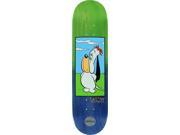 ALMOST YOUNESS DROOPY FADE SKATEBOARD DECK 8.12 BLU GRN r7 w MOB GRIP