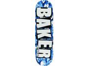 BAKER REYNOLDS BRAND NAME CAMO SKATEBOARD DECK 8.38 BLUE w MOB GRIP