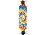 PUNKED DROP DOWN 9x41.25 TIE DYE RAINBOW SKATEBOARD COMP