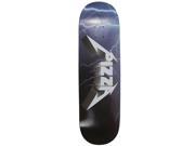 Pizza Metal Skate Deck Black Blue 8.5 w MOB Grip