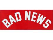 Grizzly Grip Bad News Decal Sticker Red White 8inch