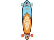 DUSTERS FIN LB SKATEBOARD COMPLETE 35 ROSE BLU ORG