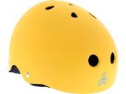 TRIPLE 8 HELMET YEL RUBBER BLK M