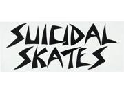 SUICIDAL SKATES LOGO STICKER DECAL WHITE