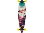 LANDYACHTZ BAMBOO PINNER RED ROAD SKATEBOARD COMPLETE 9.5x44 32wb