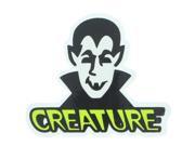 Creature Vamp Decal Sticker Black Green 3x2.62