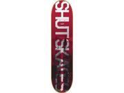 SHUT 5TH AVE Skateboard Deck 8.25 RED w MOB GRIP