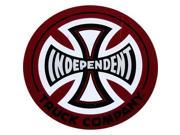 Independent Cross Decal Red White Black 5inch