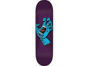 Santa Cruz Minimal Hand Skate Deck Purple 8.37 w MOB Grip