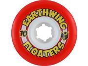 EARTHWING SUPERBALLS 2013 FLOATER 70mm 78a RED WHT Skateboard Wheels