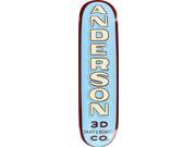 3D ANDERSON FOREST SIGN SKATEBOARD DECK 8.25 w MOB GRIP