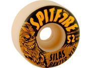 SPITFIRE SILAS F4 RADIAL SKUNK APE 52mm 99a WHITE Skateboard Wheels Set