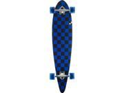 PUNKED PINTAIL 9.75x40 CHECK BLK BLU SKATEBOARD COMP