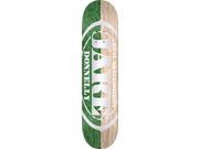 REAL DONNELLY PREMIUM OVAL 2 TONE SKATEBOARD DECK 8.25 NAT GN w MOB GRIP
