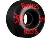 BONES 100 s OG 54mm BLACK Skateboard Wheels