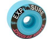 SPEEDLAB EXPOSURE 58mm 101a BLUE Skateboard Wheels Set