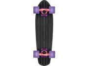 GLOBE 24 BANTAM GRIPPED SKATEBOARD COMPLETE BLK TIE DYE PUR.pc