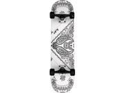 PUNKED BANDANA SKATEBOARD COMPLETE 7.75 WHITE