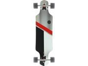 GLOBE GEMINON 35 SKATEBOARD COMPLETE 9x35 SILVER RED GREY