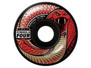 Spitfire F4 Radial Slim Nights Wheels Set Black Red 54mm 101du