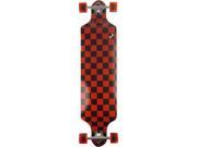 PUNKED DROP DOWN 9x41.25 CHECK BLK RED SKATEBOARD COMP