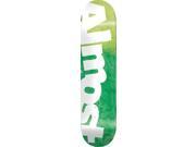 ALMOST SIDE PIPE FADE SKATE DECK 8.5 BLK GRN BLU w MOB GRIP