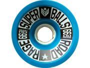 EARTHWING SUPERBALLS ROAD RAGE 66mm 81a BLUE WHT Skateboard Wheels