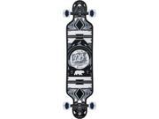 DB URBAN NATIVE 38 SKATEBOARD COMPLETE 9.88x38 BLK WHT GREY