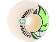 Spitfire BIGHEAD 53mm WHT W GREEN Skateboard Wheels