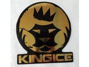 King Ice Gold Lion Decal Sticker Gold Black 4inch