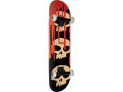 ZERO 3 SKULL W BLOOD SKATEBOARD COMPLETE 7.8