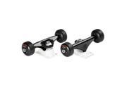 Mini Logo Truck Assembly 7.63 Black White Black Wheels Skateboard Trucks Set