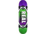 REAL OVAL II FADE MD SKATEBOARD COMPLETE 7.75 GRN PUR