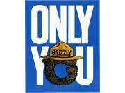 GRIZZLY ONLY YOU DECAL 1pc