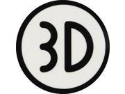 3D LOGO DECAL STICKER BLK single