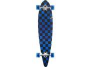 PUNKED PINTAIL 9.75x40 CHECK BLK CLR.BLU SKATEBOARD COMP