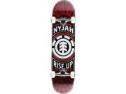 ELEMENT NYJAH RISE UP SKATEBOARD COMPLETE 7.87 BLK RED TIE DYE