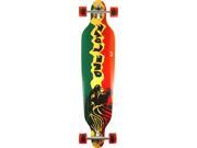 PUNKED DROP THROUGH 9x41.25 RASTA II SKATEBOARD COMP