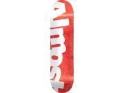 ALMOST SIDE PIPE SKATEBOARD DECK 8.25 RED w MOB GRIP