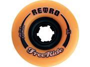 RETRO FREERIDE 72mm 86a ORANGE Skateboard Wheels