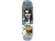 SLAVE GOEMANN BLACK METAL SKATE DECK 8.25 SIL METALLIC w MOB Grip