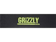 GRIZZLY 1 SKATE GRIP SHEET STAMP BLK LEMON SKATE GRIPTAPE